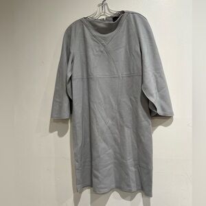 FENDI fleece wool grey mini dress